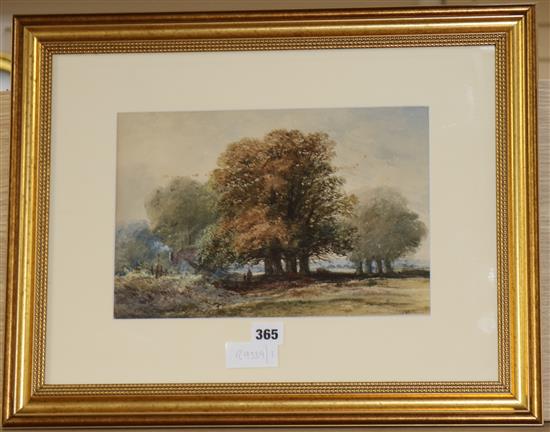 Lieutenant Colonel R. Wilmott Brooke, watercolour, Road from Needham 73, 21 x 31cm